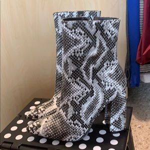 snake skin boots
